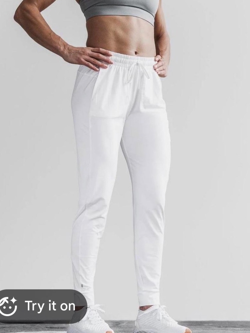 Nobull White Joggers